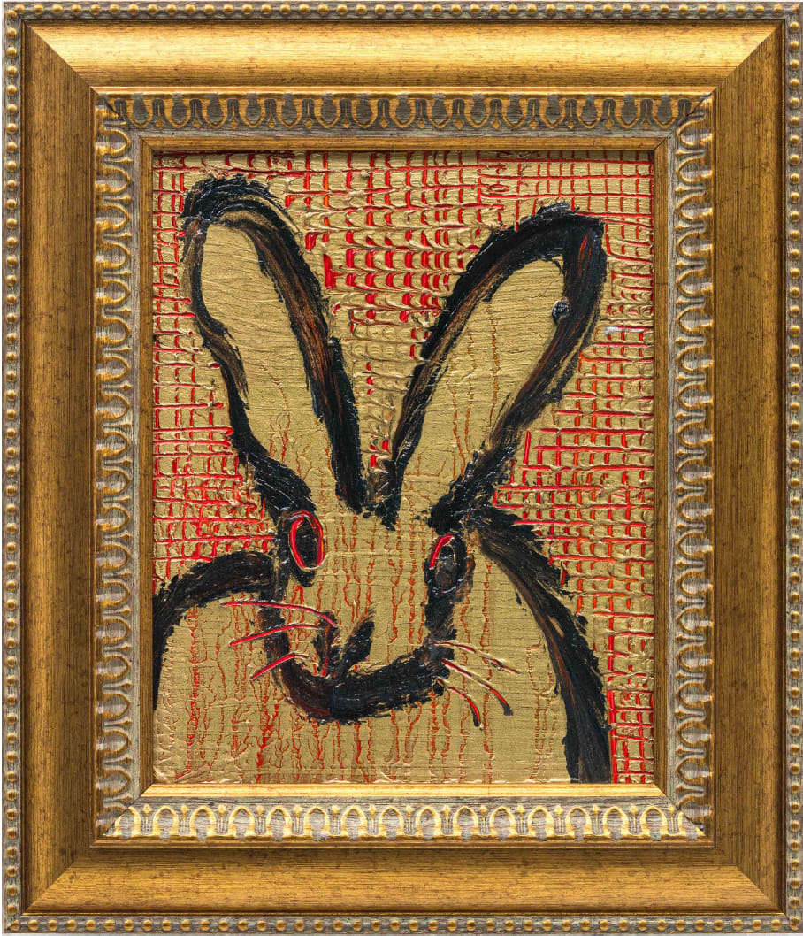 Hunt Slonem, Scored Bunny, 2025