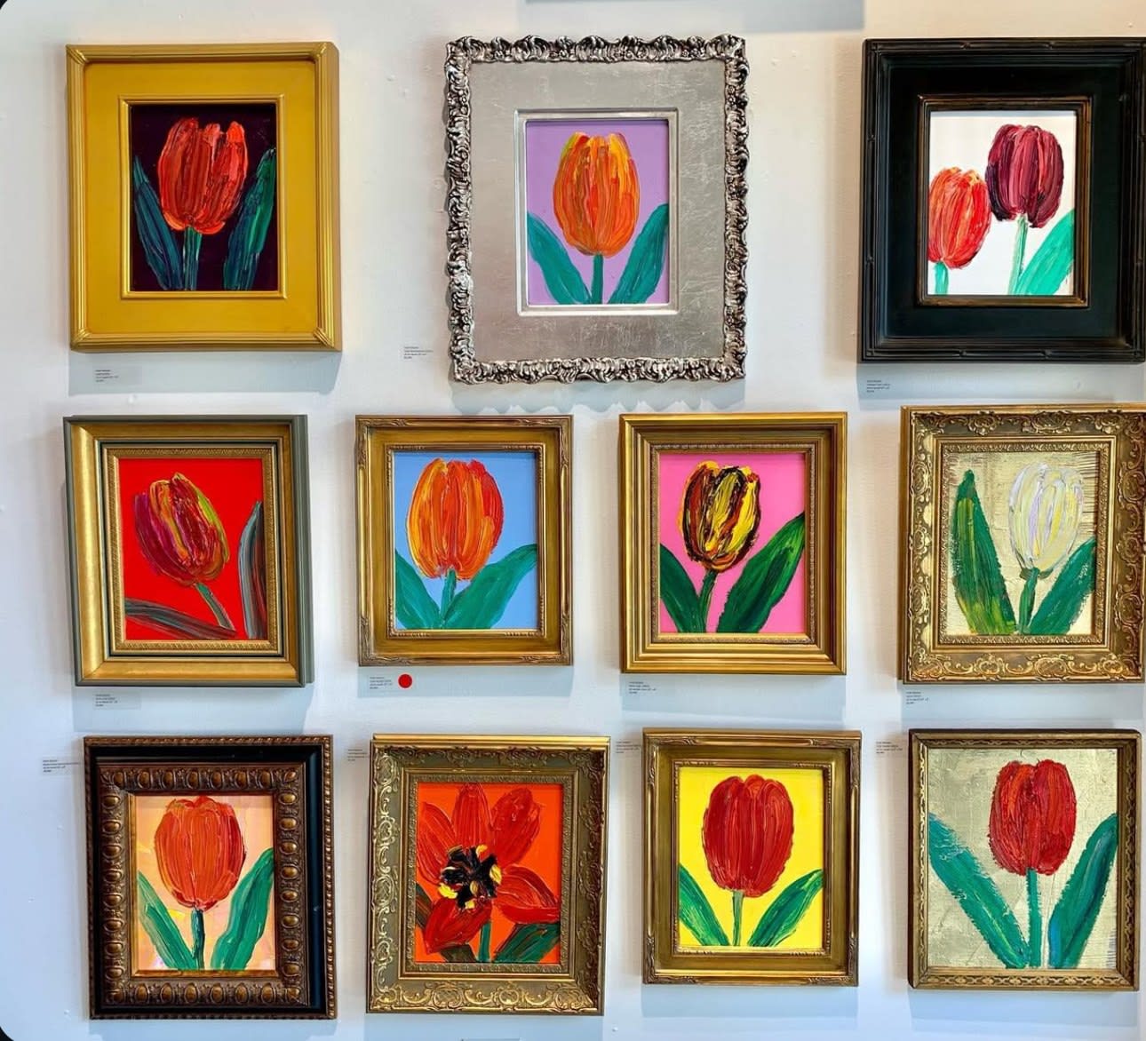 Hunt Slonem, Tulips, 2023