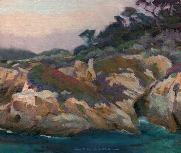 Jim Lamb, Ice Plant, Poppies & Pines- Pt Lobos, 2015