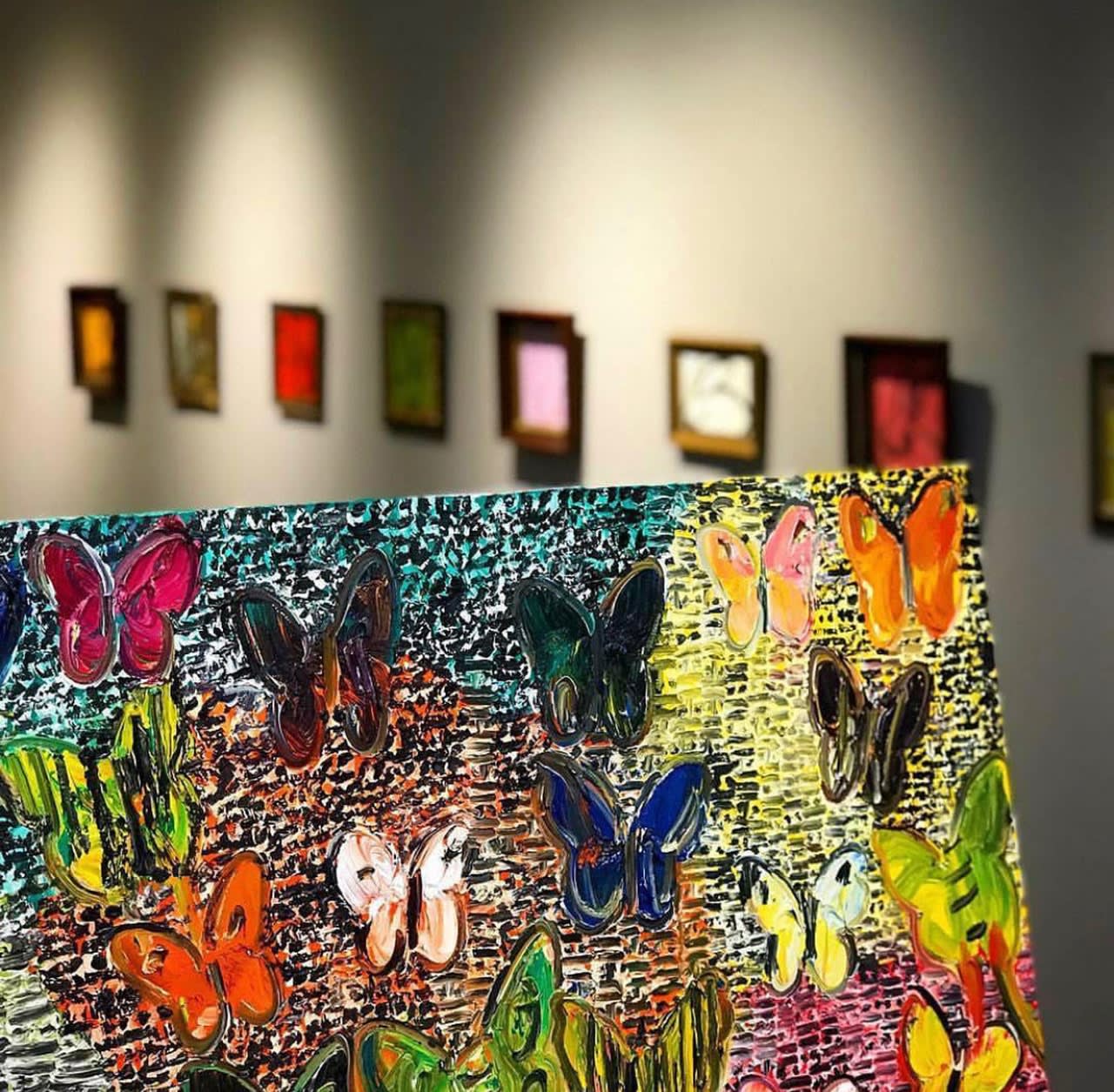Hunt Slonem, Untitled, Butterflies, 2018