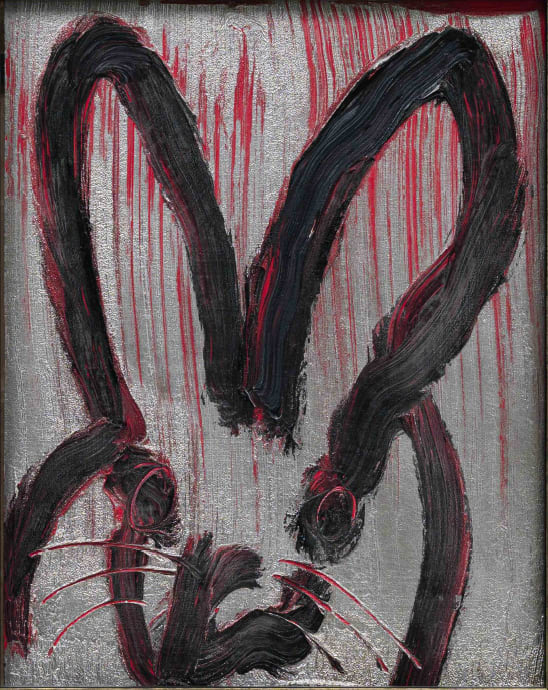 Hunt Slonem, Straited, 2022