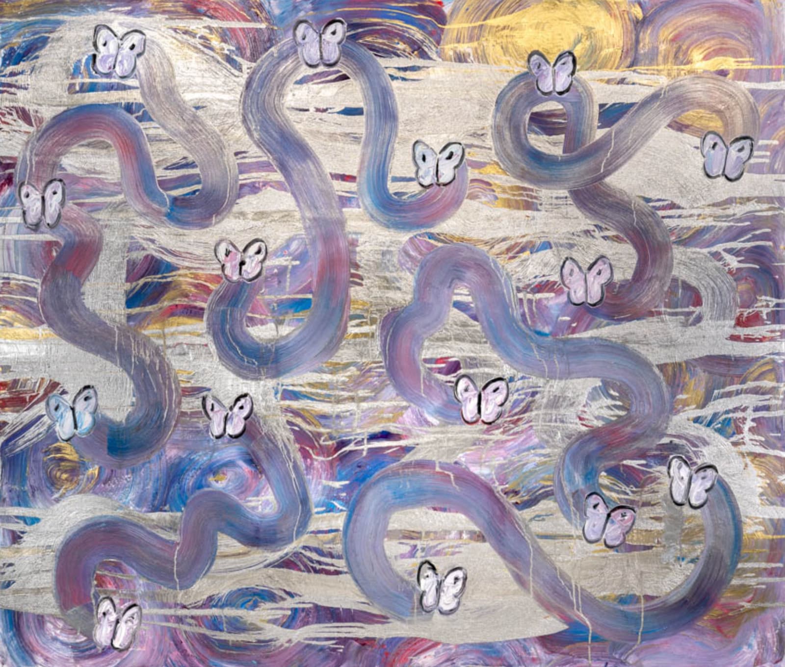 Hunt Slonem, Totem Flight Plan II, 2024