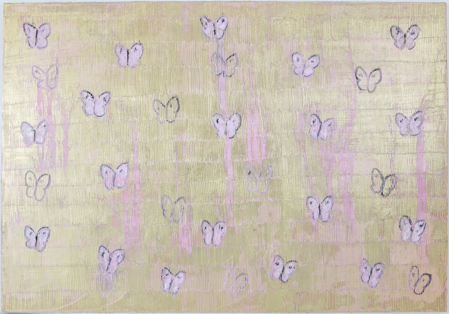 Hunt Slonem, Pink Ascension , 2017