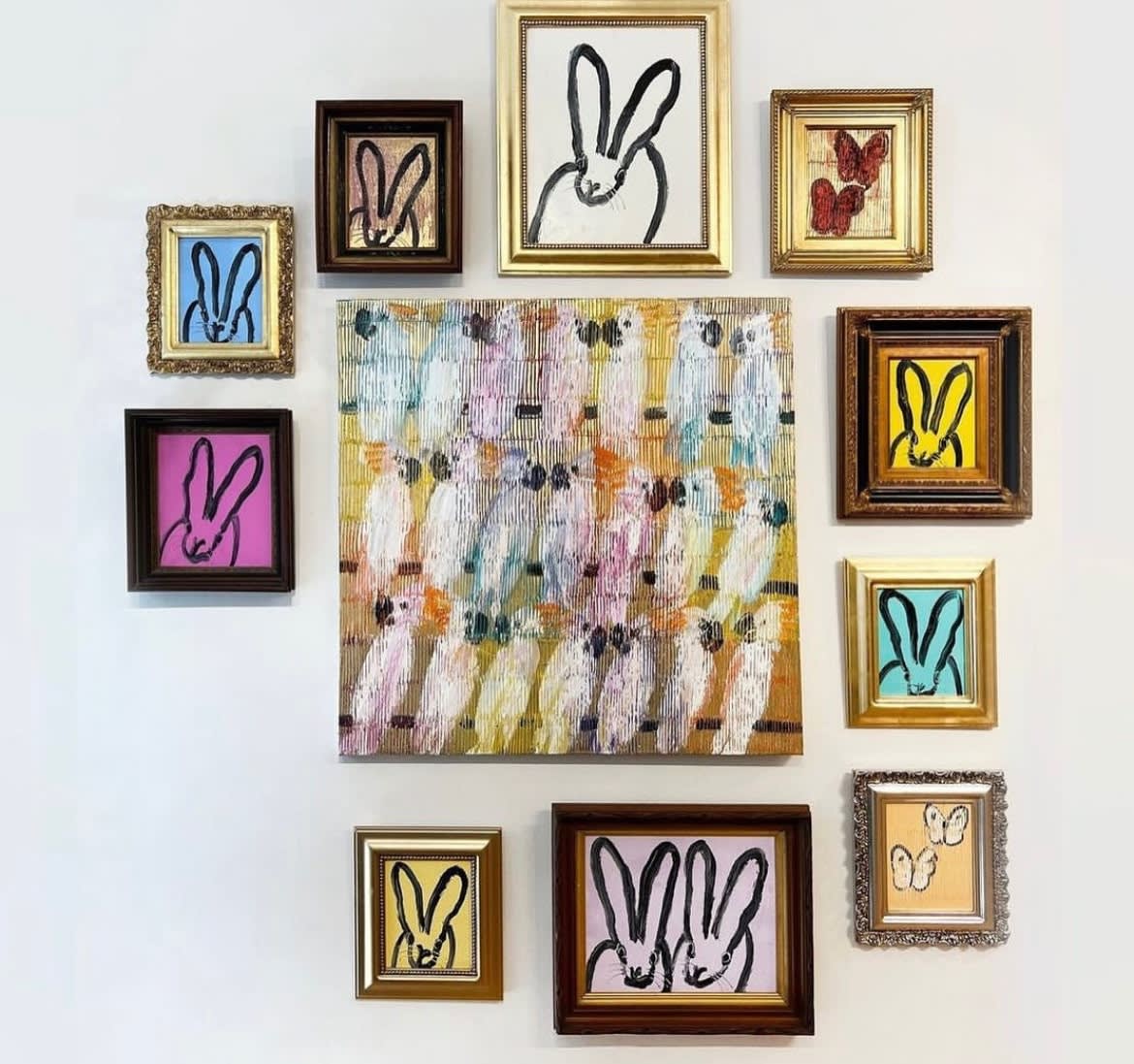 Hunt Slonem, Line Up, 2022