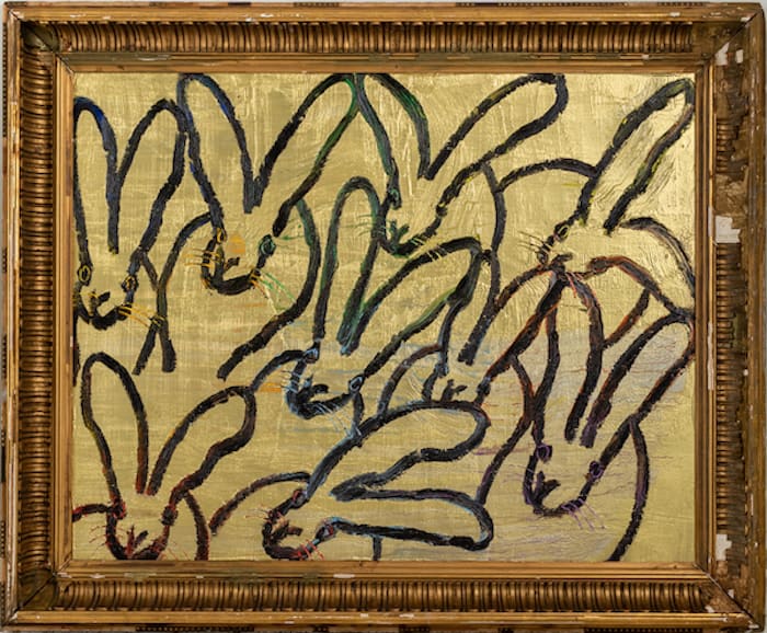 Hunt Slonem, Golden Hutch, 2020