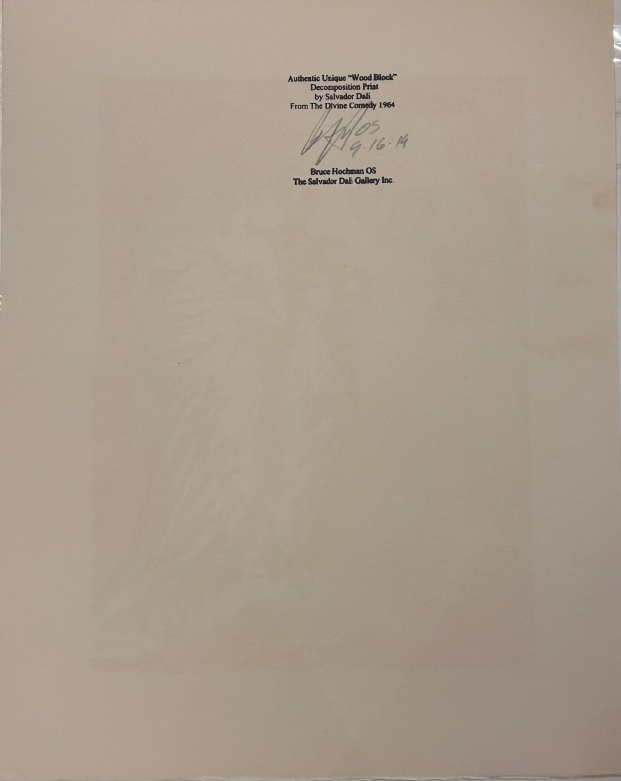 Salvador Dali, Fraud, Proof, 1960