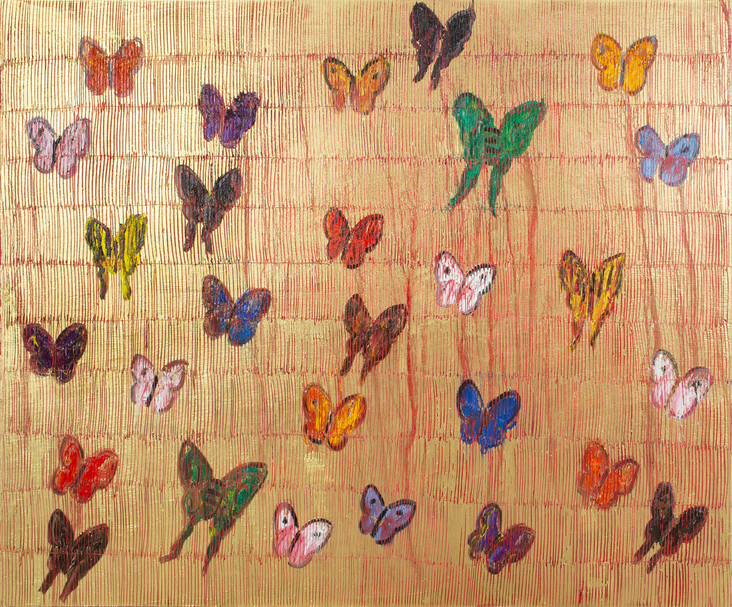 Hunt Slonem, Red Sea , 2018