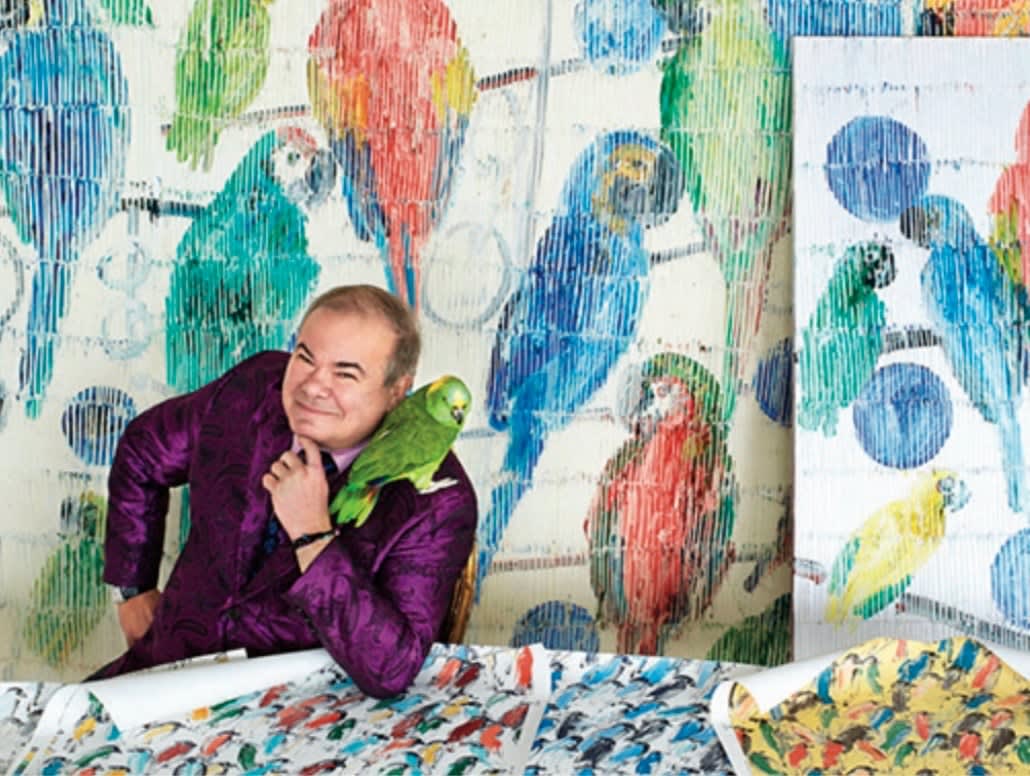Hunt Slonem, Cordon Blue Finches, 2024