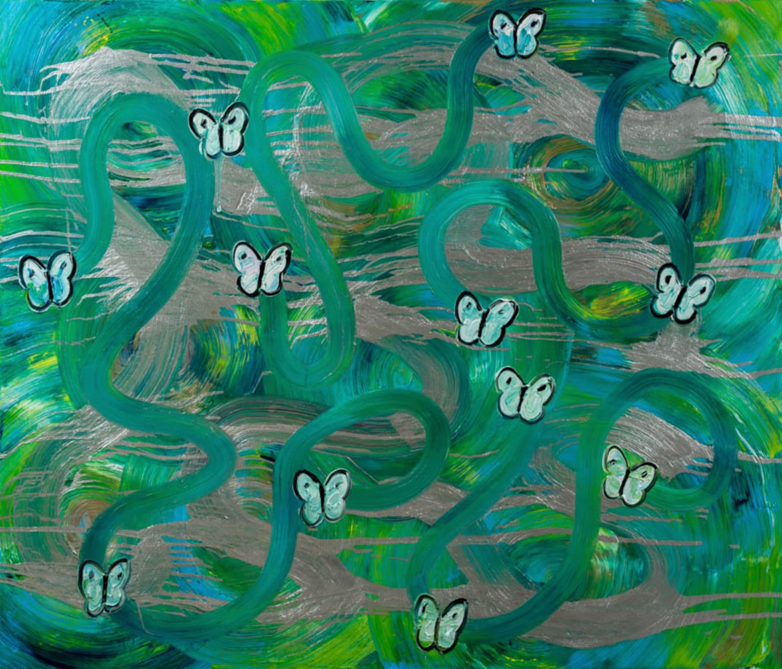 Hunt Slonem, Swoon Song, 2023