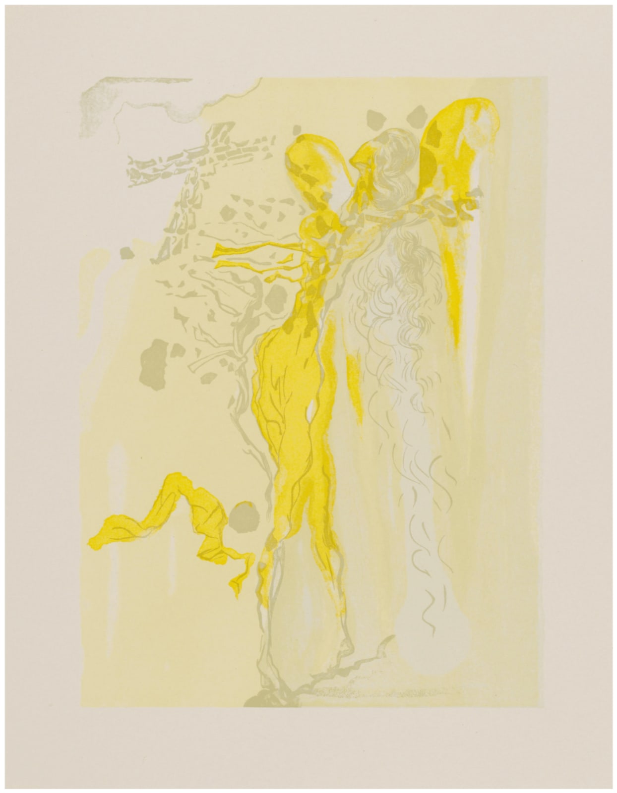 Salvador Dali, The Apparition of Dante's Great-Great-Grandfather, Proof, 1960
