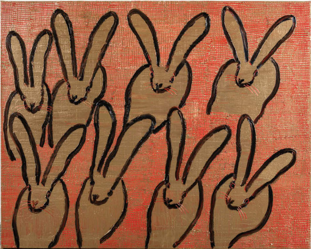 Hunt Slonem, Scored Hutch, 2022