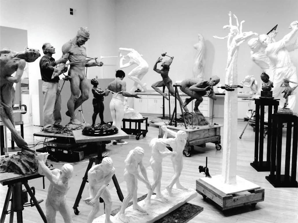 Richard MacDonald, Anatomy of a Golfer I-V, Atelier, 2017