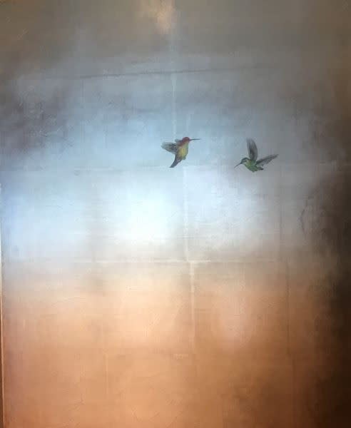 Carolyn Reynolds, Duo in Copper and Aqua, 2019