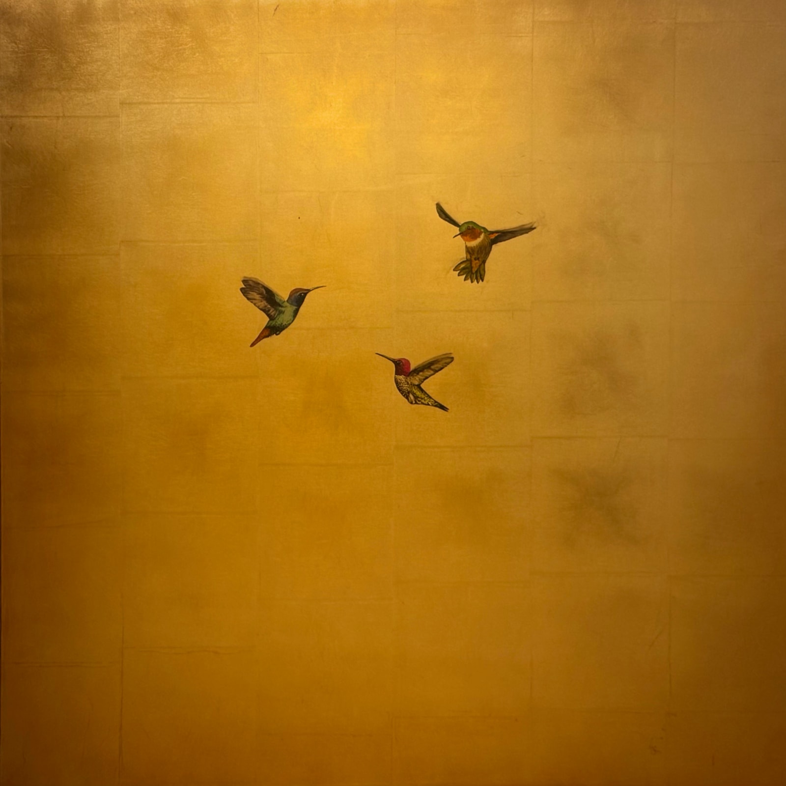 Carolyn Reynolds, Trio in Gold, 2025