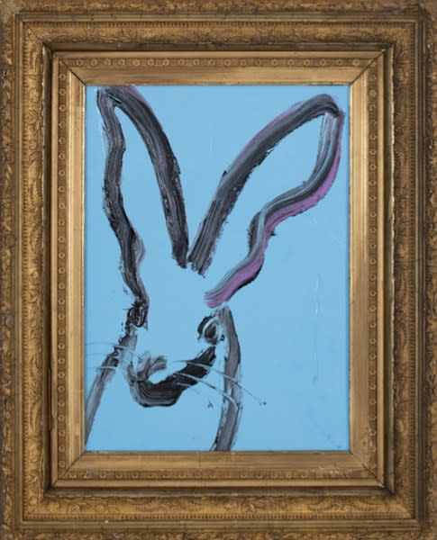 Hunt Slonem, Untitled, Blue Bunny, 2018