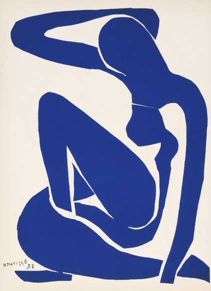 Henri Matisse, Nu Bleu - Femme Assise No 1. (Blue Nude I), 1952