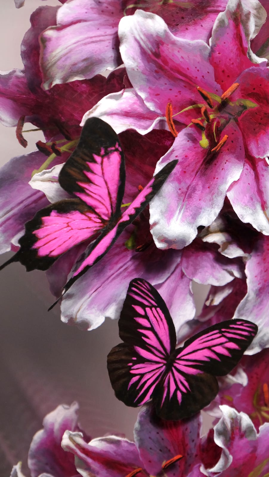 James Galindo, Pink Lillies, 2023