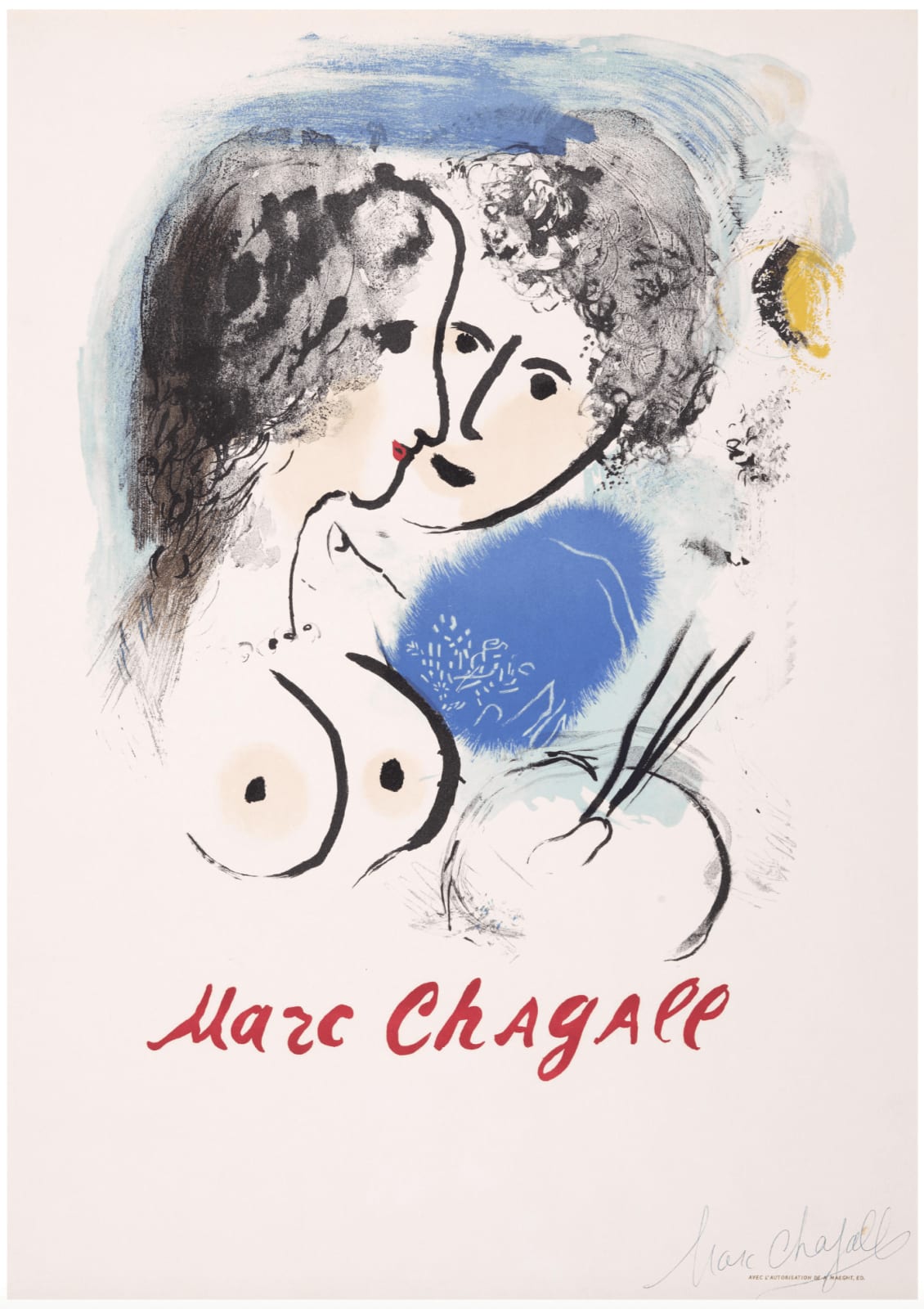 Marc Chagall, Le Peintre à la Palette, 1958