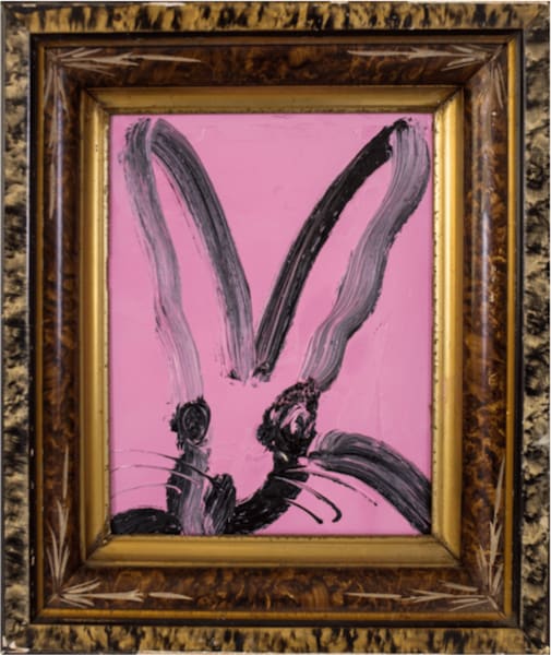 Hunt Slonem, Untitled, Pink Bunny, 2017