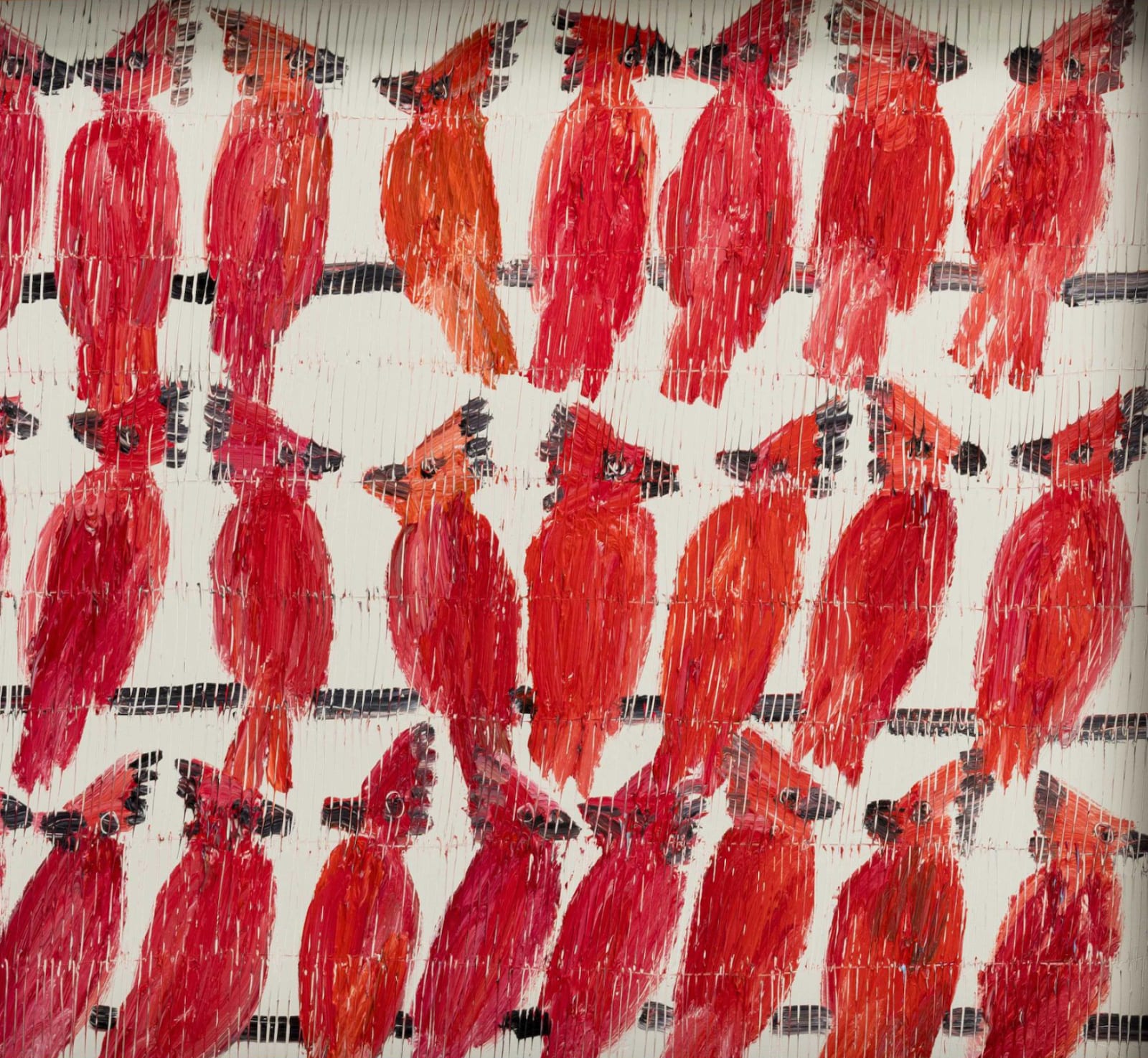 Hunt Slonem, Cardinals, 2025