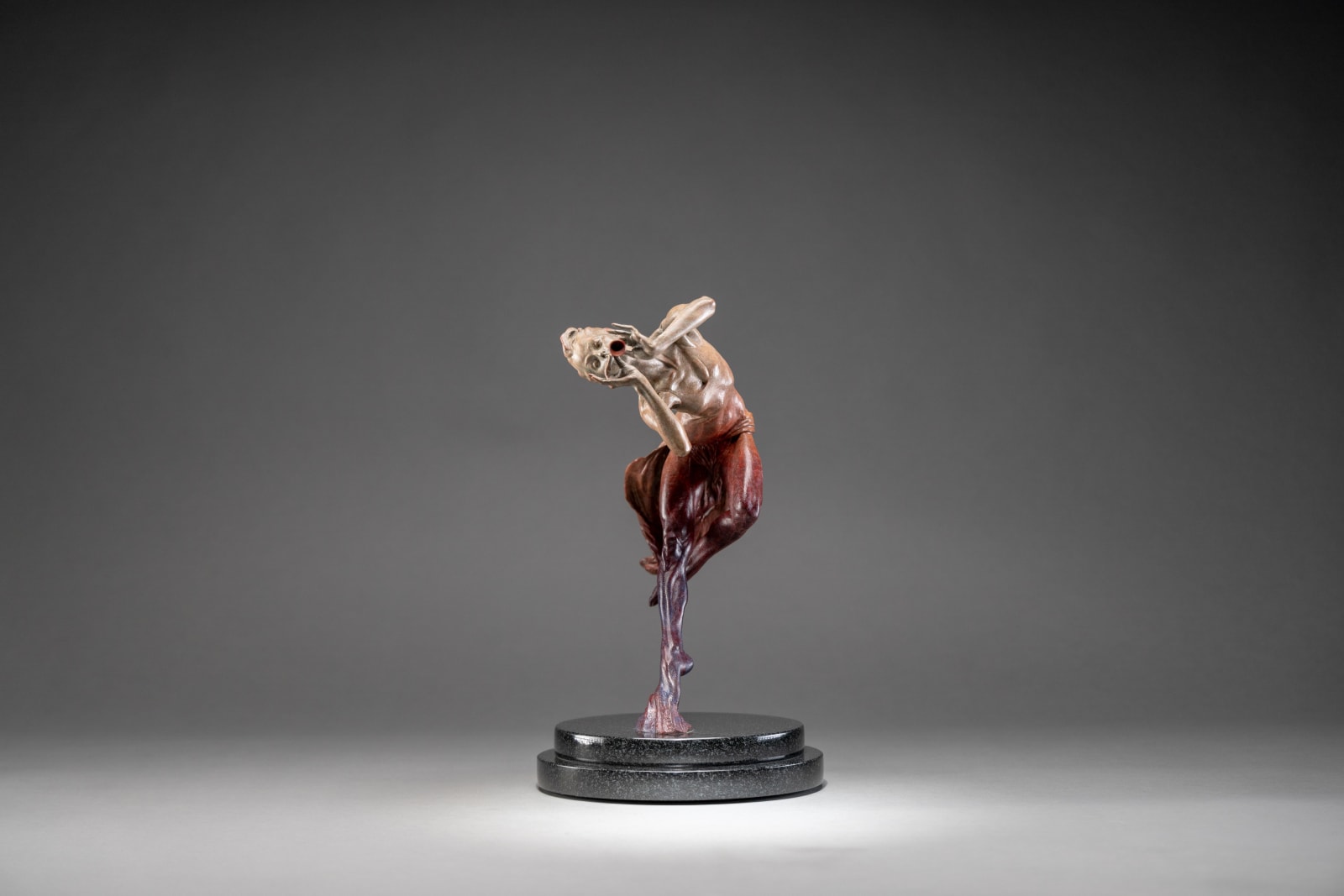Richard MacDonald, Trumpeter Draped, Atelier, Red, 2021