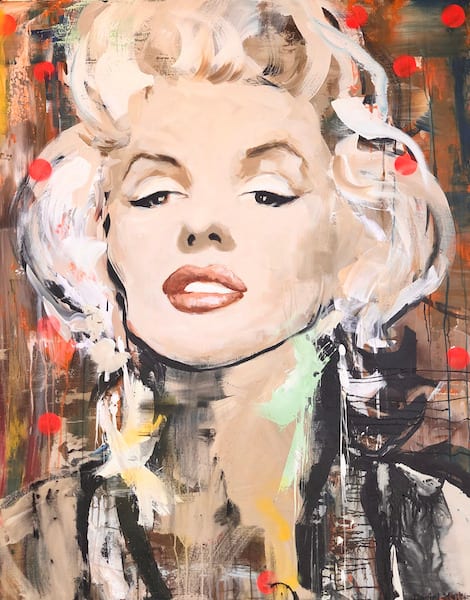 Daniel Maltzman, Marilyn with Red Dots, 2021