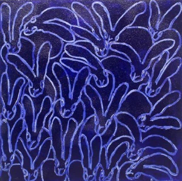Hunt Slonem, Blue Eve, 2019