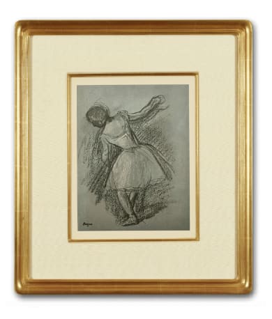 Edgar Degas, Danseur Tournant on Blue, 1935