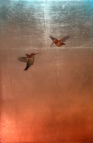 Carolyn Reynolds, Duo in Blue Sky, 2019