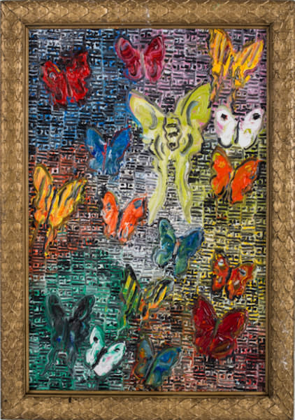 Hunt Slonem, Untitled, Butterflies, 2018