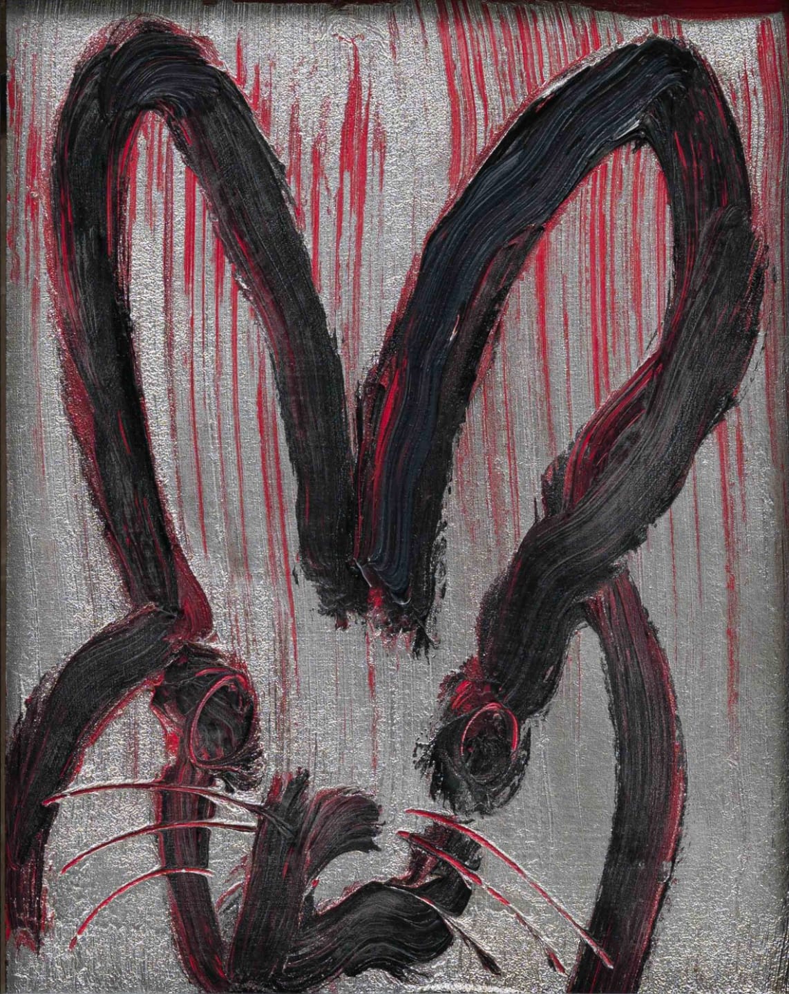 Hunt Slonem, Straited, 2022