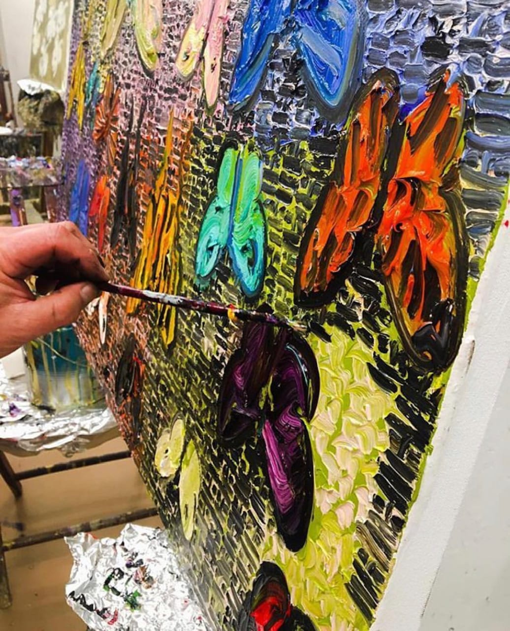 Hunt Slonem, Viceroy, 2015