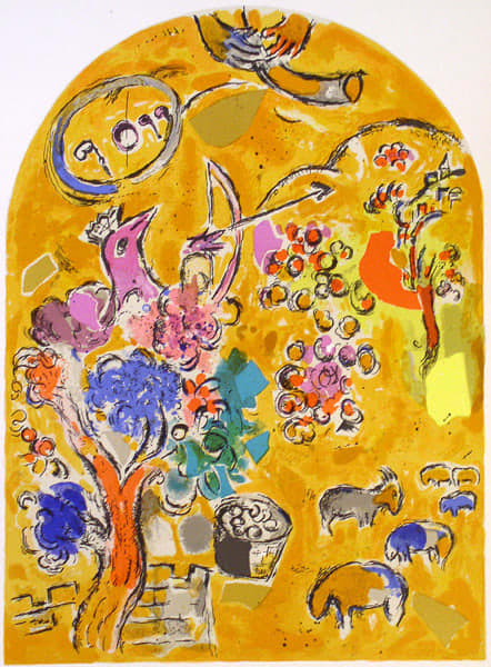 Marc Chagall, Tribe of Joseph Jerusalem Windows, 1962