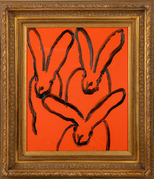 Hunt Slonem, 3 Orange Seville, 2020