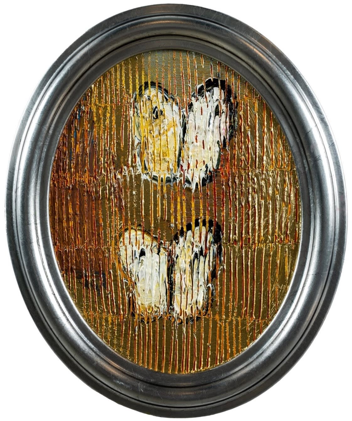 Hunt Slonem, Oval Butterflies, 2023
