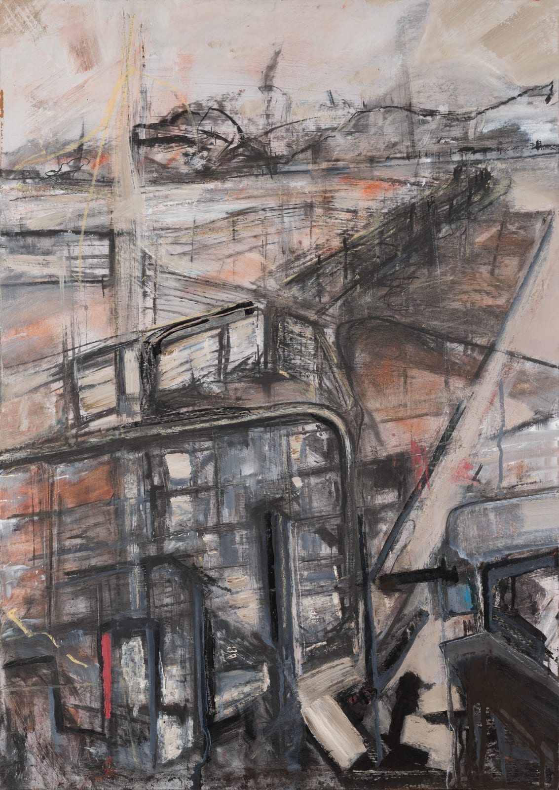 Julien Playoust, Heading out the back IV, old yards across to Joe’s, 2020