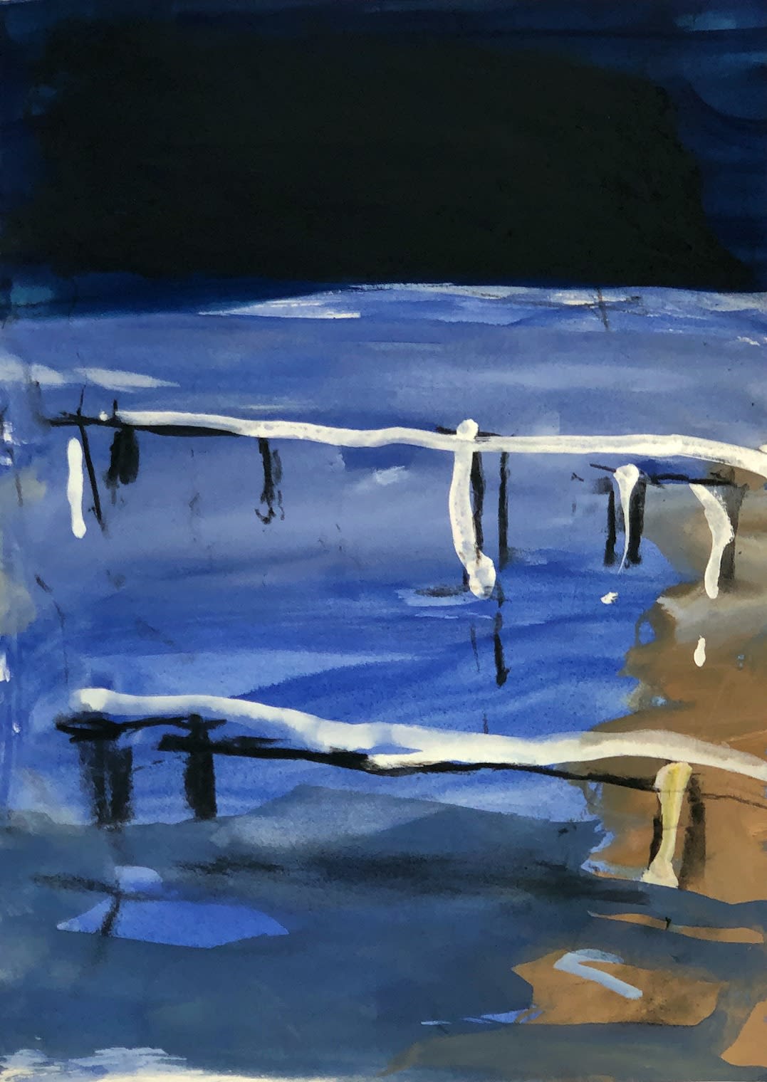 David Collins, Study for 'Dangar Script', 2025
