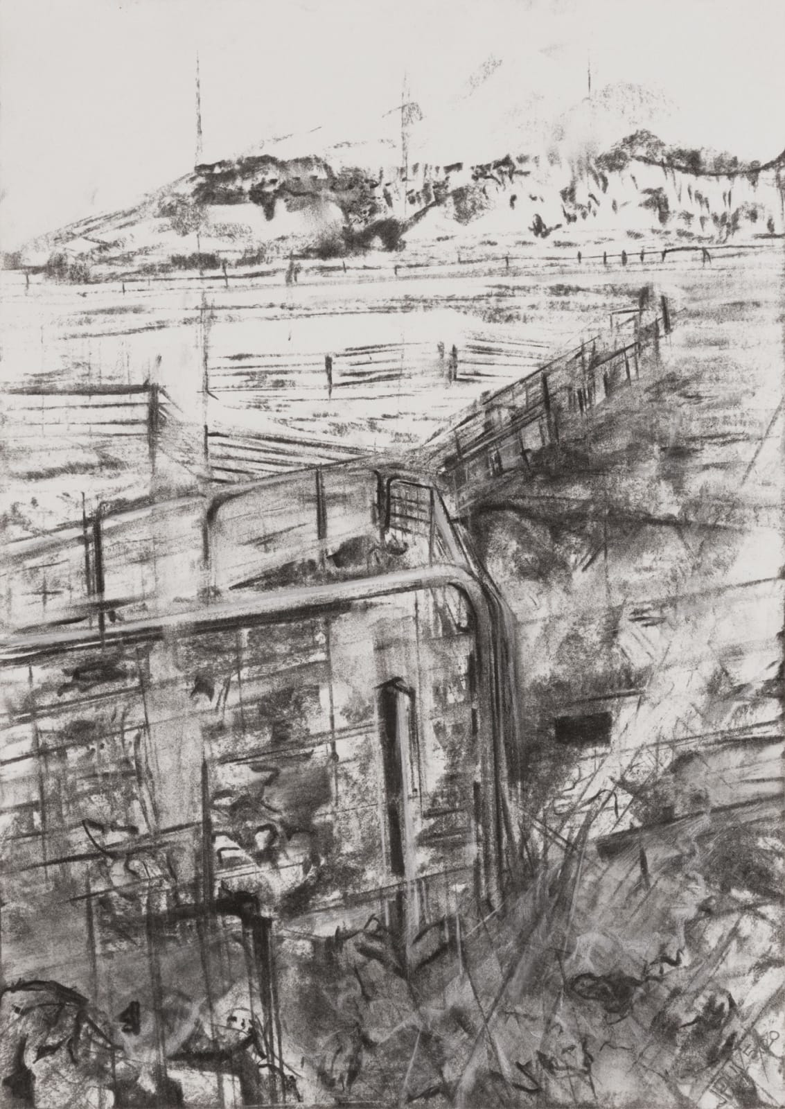 Julien Playoust, Heading out the back IV, old yards across to Joe’s, 2020