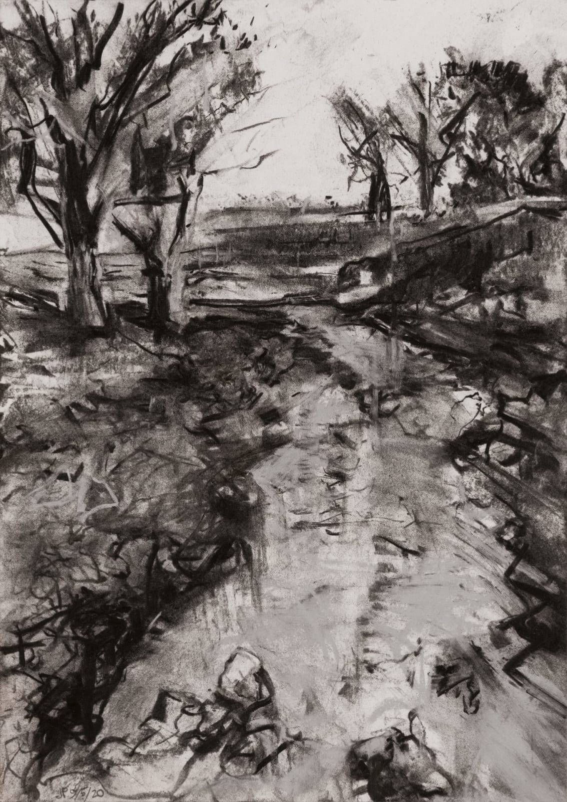 Julien Playoust, Heading out the back I, the Creek, 2020