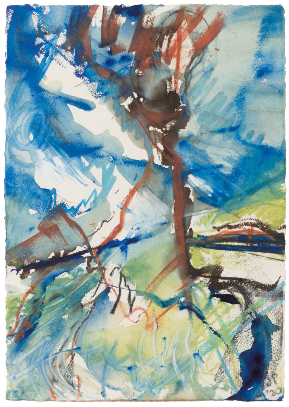 Julien Playoust, Convergence and confluence III, Four Mile Creek and the Belubula River, 2020