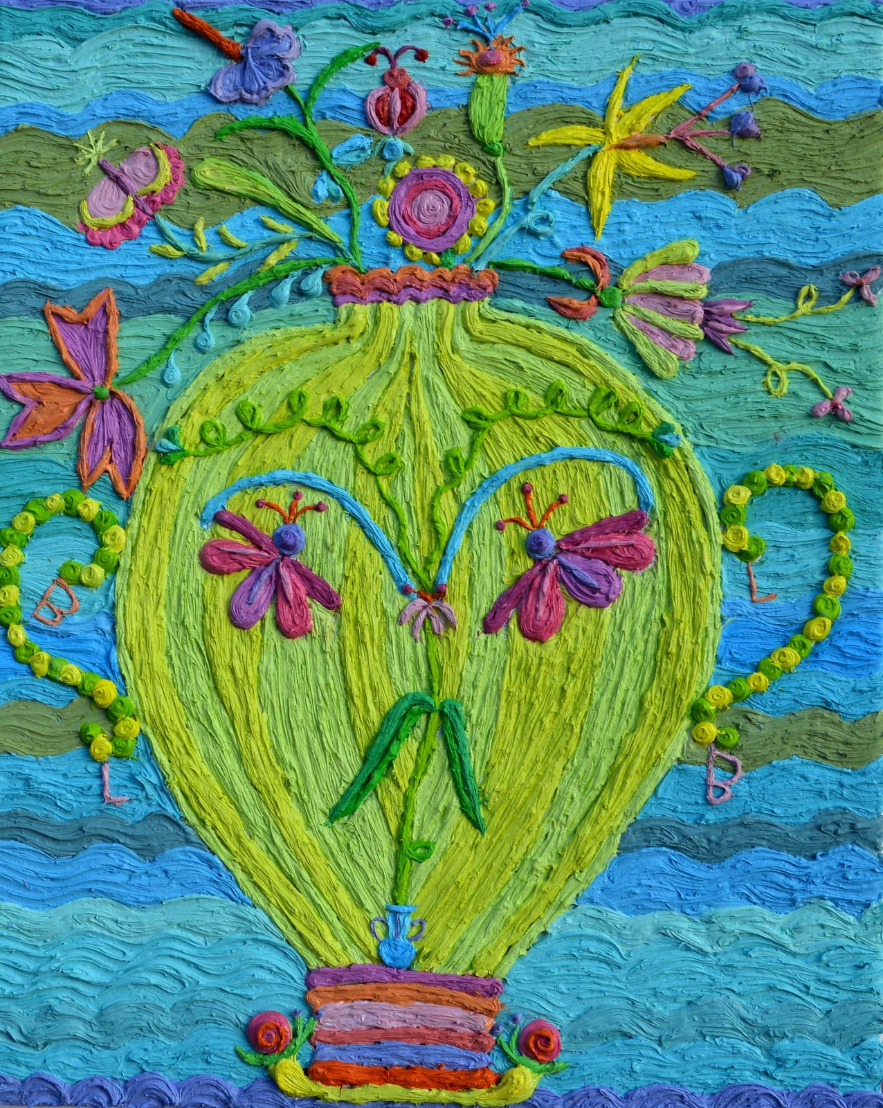 Laura López Balza, Espejo floral de junio, 2025