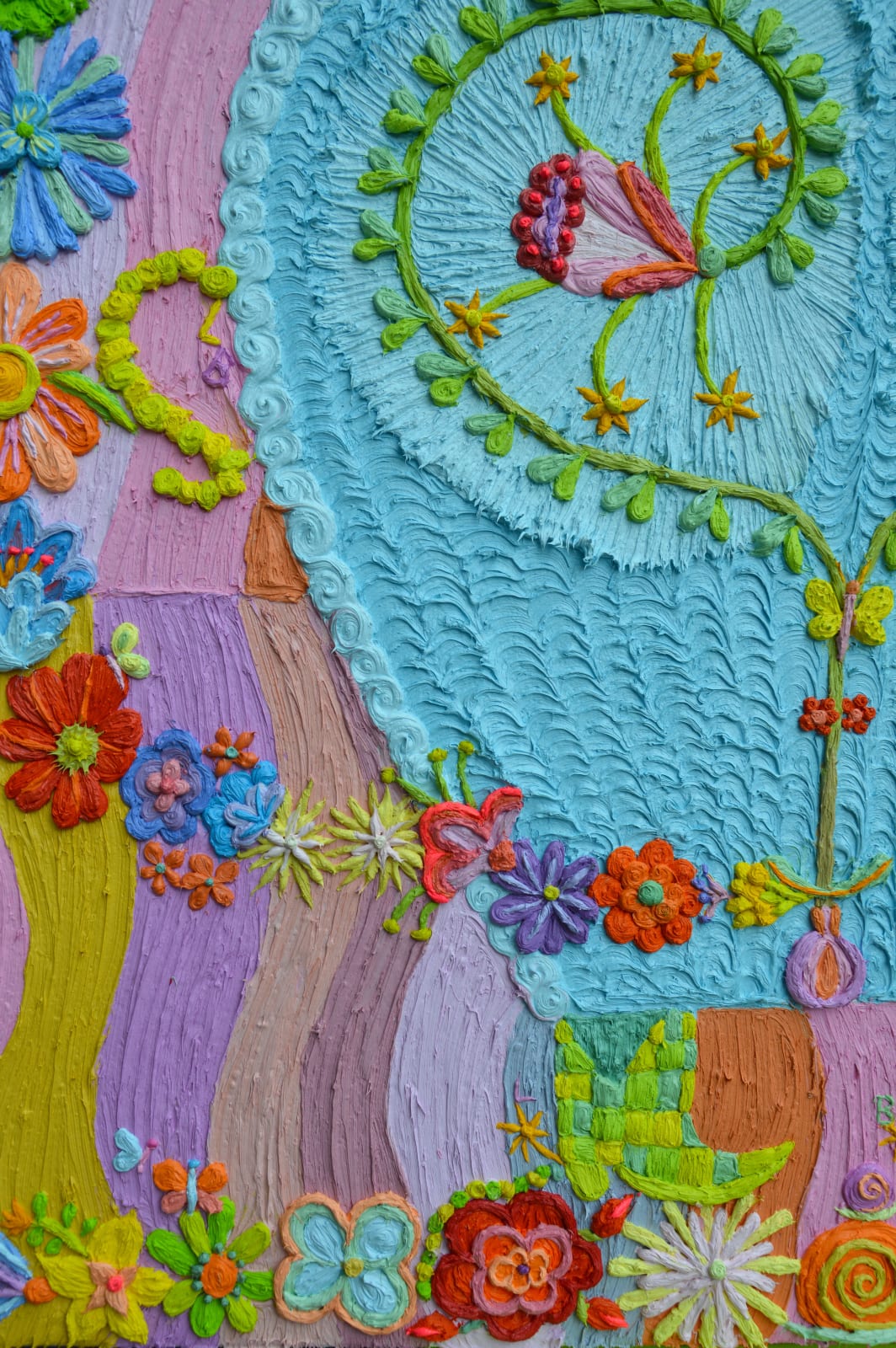 Laura López Balza, Espejo floral estival, 2025