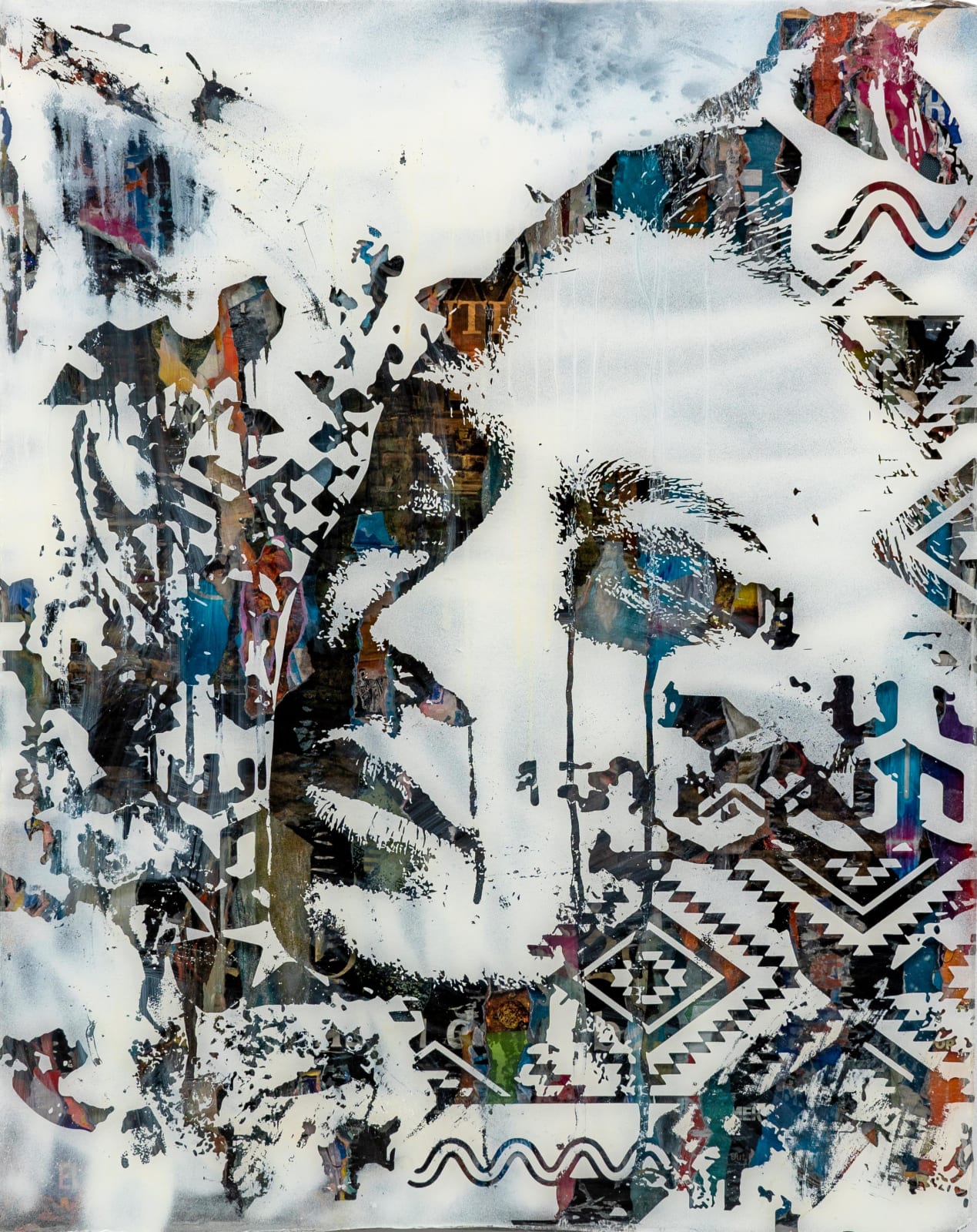 Vhils, Atomizer Series #12, 2021