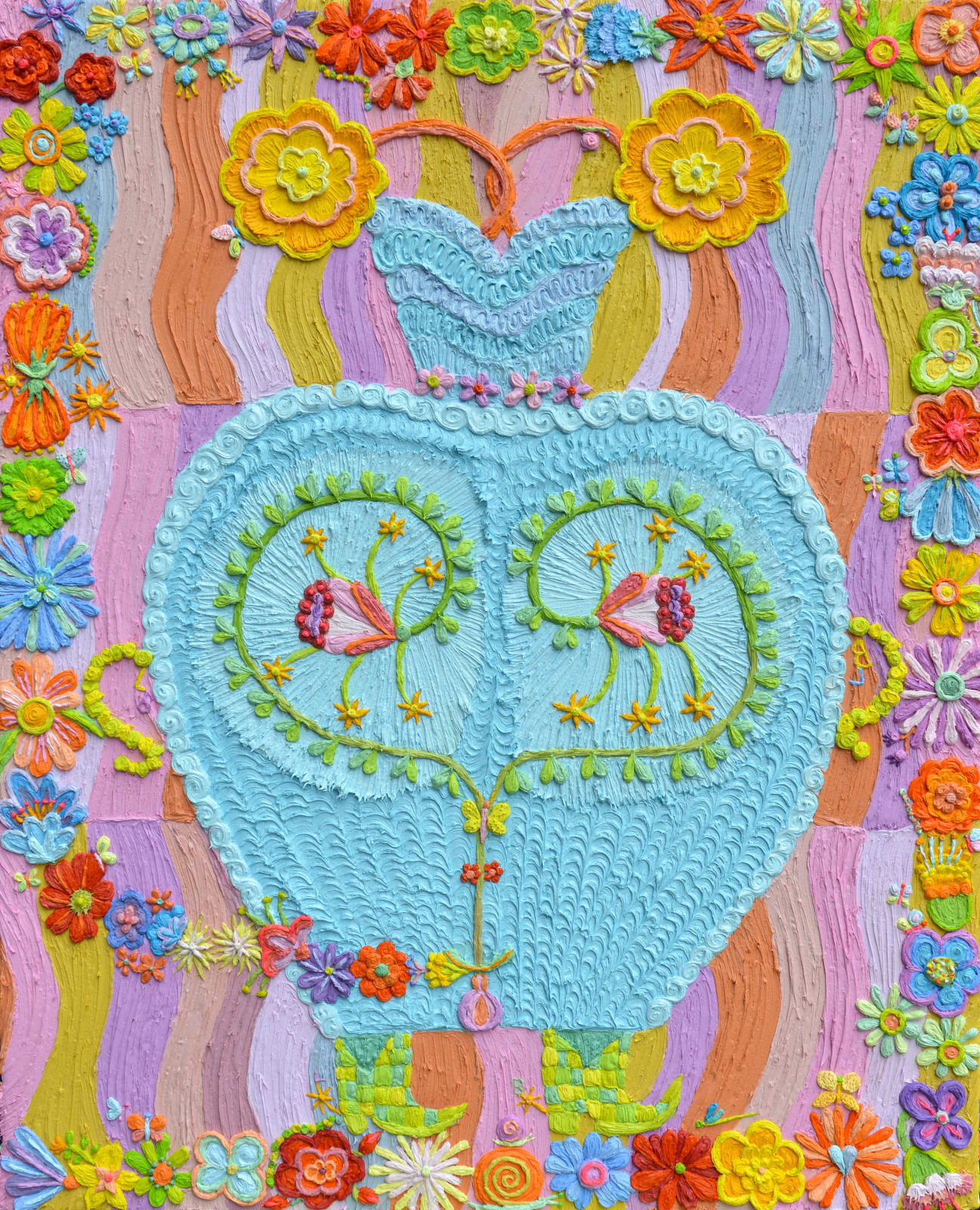 Laura López Balza, Espejo floral estival, 2025