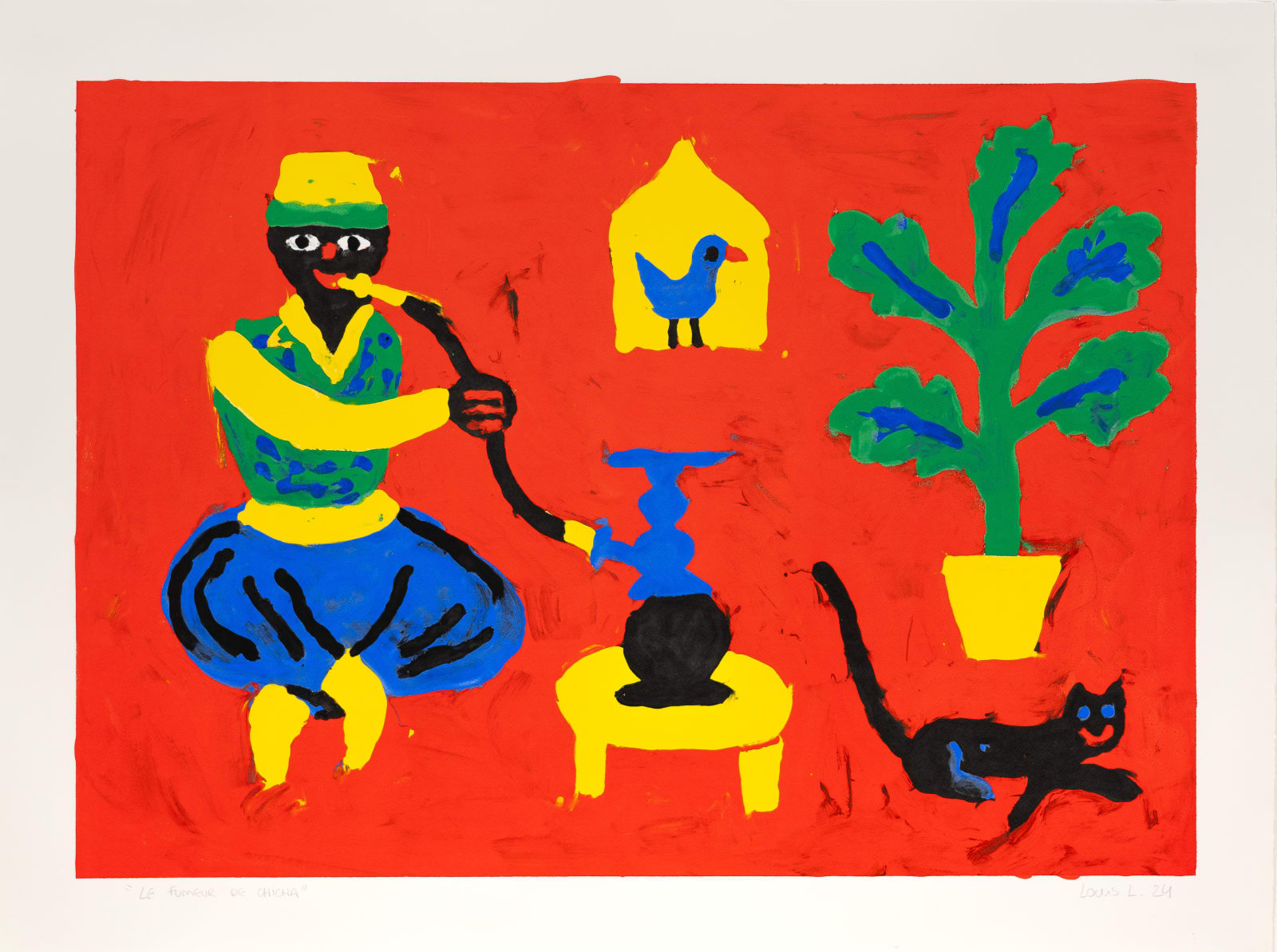 Louis Lambert (3ttman), Le fumeur de chicha, 2024