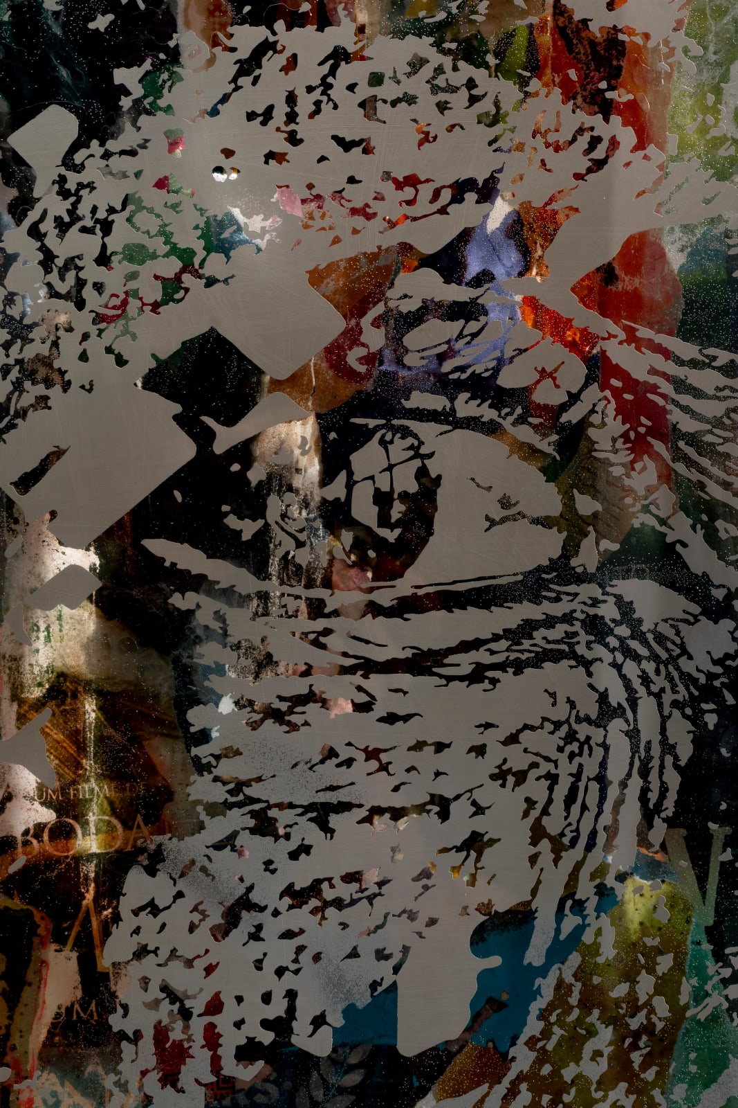 Vhils, Amber Series #17, 2022