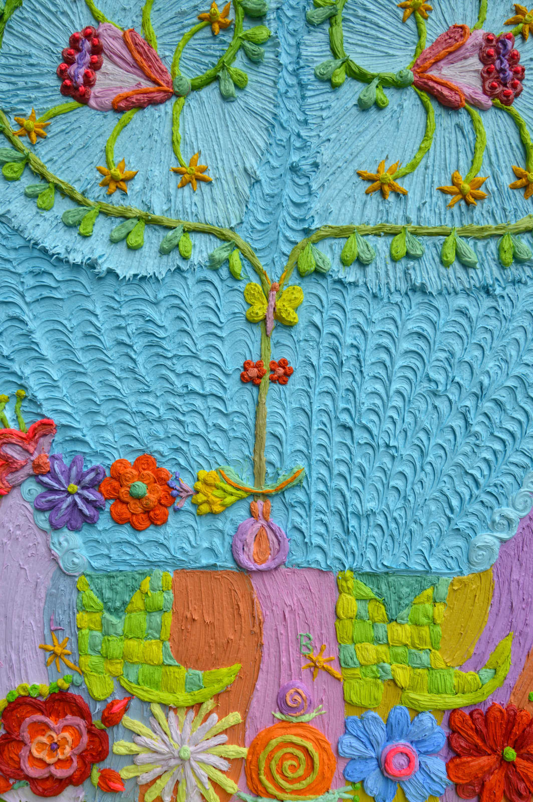 Laura López Balza, Espejo floral estival, 2025