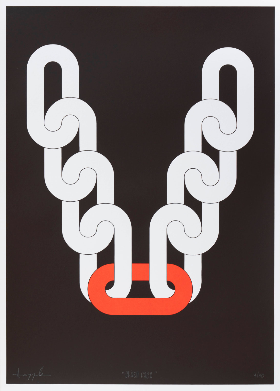 Boris Hoppek, Chain Face, 2019