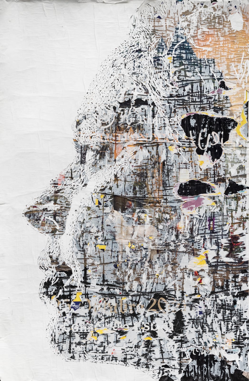 Vhils, Beam Series #24, 2023