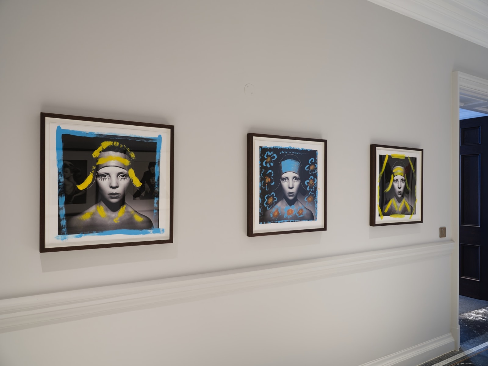 David Bailey, Penelope Tree [Yellow and Blue], 2022